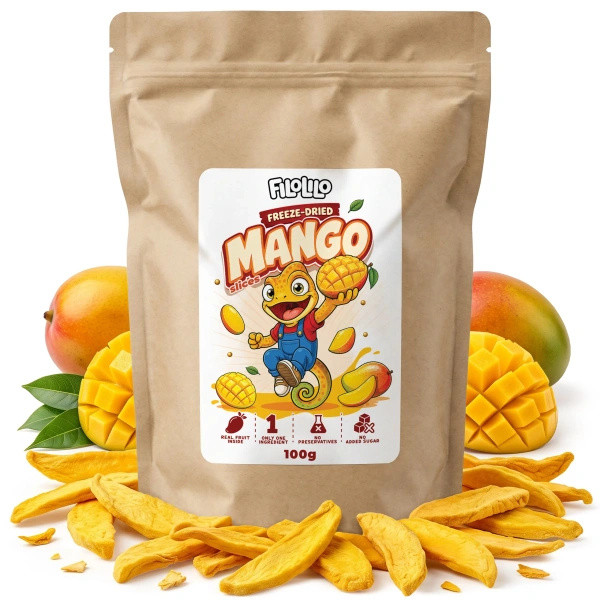 FiloLilo – Frystorkad mango (skivor) 100 g