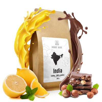 Mary Rose - kaffe med hela bönor Indien Karnataka premium 200 g