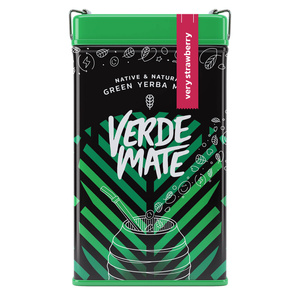 Yerbera – Metallburk + Verde Mate Green Very Strawberry 0,5 kg