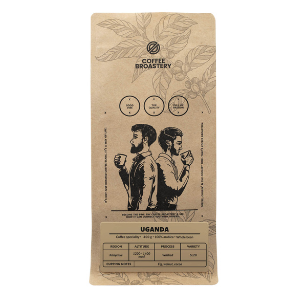 Coffee Broastery - Hela bönor kaffe Uganda Kanyenye Speciality 400 g