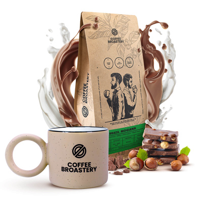 Bro Coffee Roastery set: Brazil Mogiana kaffe + mugg