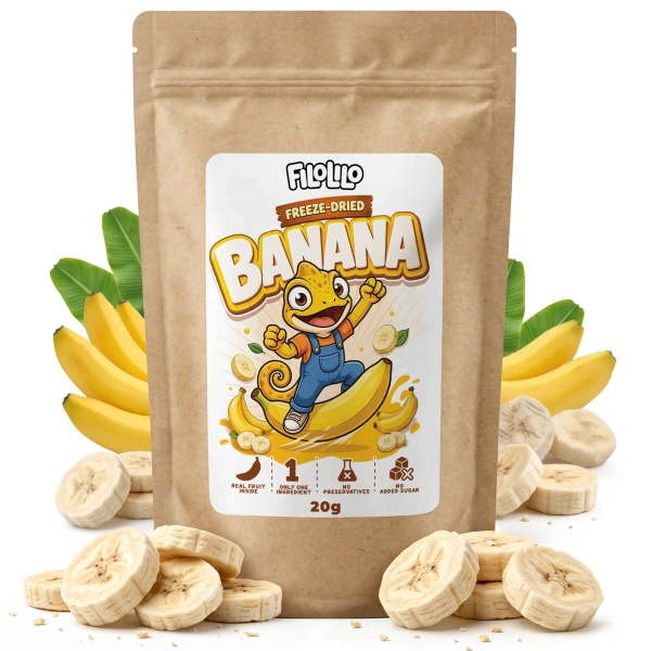 FiloLilo – Frystorkade bananer (skivor) 20 g