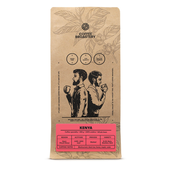 Bro Coffee Roastery - Hela bönor kaffe Kenya Nyeri Speciality 400 g