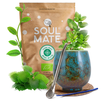 Yerba Mate Set Soul Mate 500g 0,5kg Kalebass + Bombilla