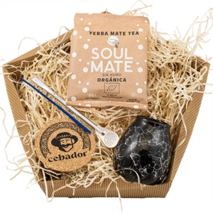 Presentpaket Yerba Mate: Soul Mate Energia 50g + Kalebass + Bombilla