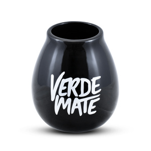 Black Verde Mate kalebass + bombilla set