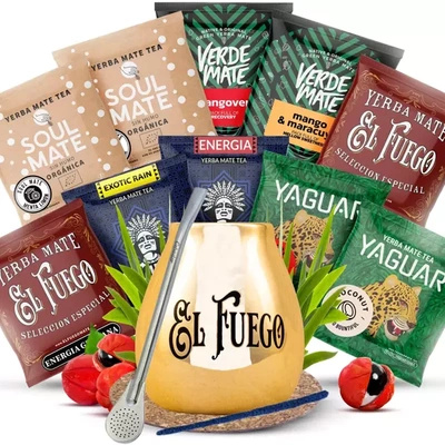 HUGE Yerba Mate Set 10x50g HITTA DIN SMAK