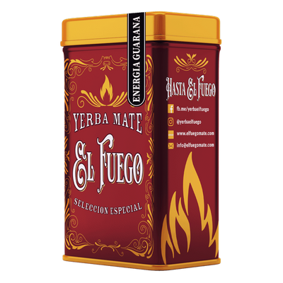 Yerbera – Metallburk + El Fuego Energia Guarana 0,5 kg