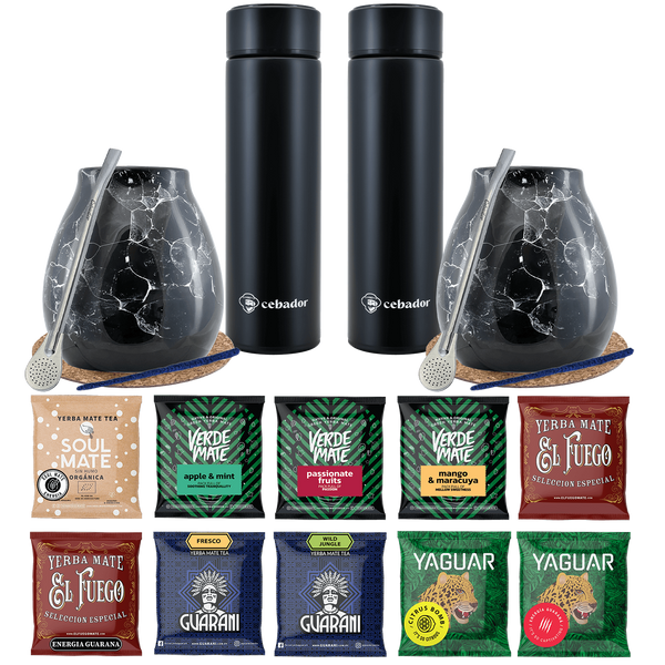 Yerba Mate termos bombilla set för två 500 g