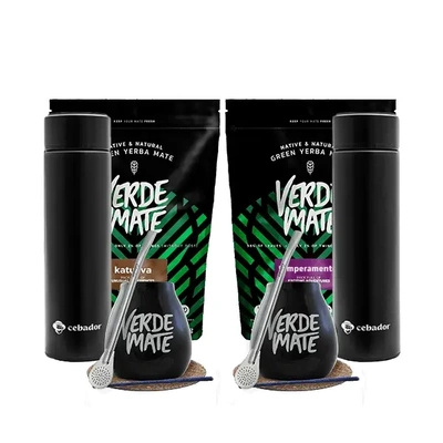 SET FÖR TVÅ Yerba Mate Bombilla Thermos