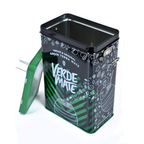 Yerbera – Metallburk + Verde Mate Green Very Strawberry 0,5 kg