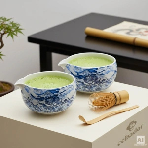 Set för bryggning av Matcha te