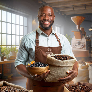 Coffee Broastery - Hela bönor kaffe Kenya Nyeri Speciality 400 g