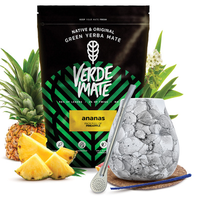 Yerba Mate Set Verde Mate 500g 0,5kg Kalebass + Bombilla