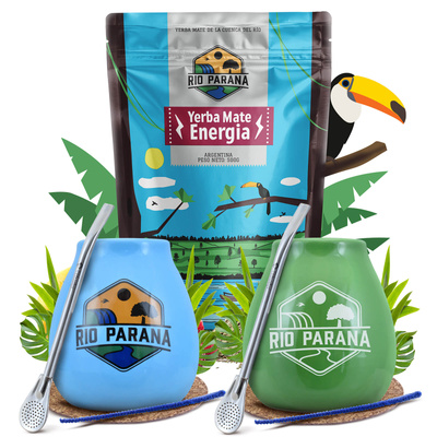 Yerba Mate Rio Parana Startpaket för två 500 g