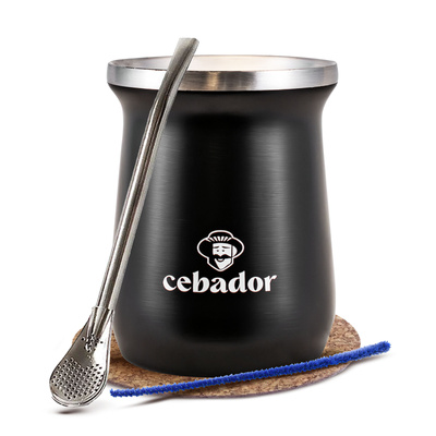 Yerba Mate Tillbehör Set: termisk mate-mugg TermoMate PRO + bombilla