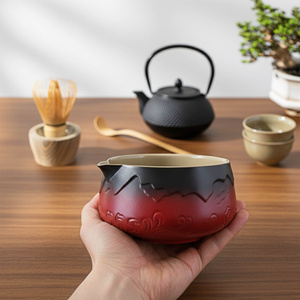 Set med tillbehör bryggning av Matcha te