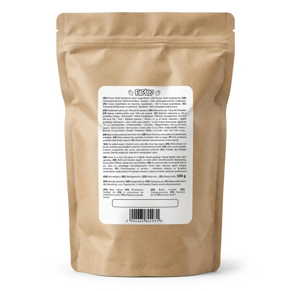 FiloLilo – Frystorkade jordgubbar (skivor) 100 g