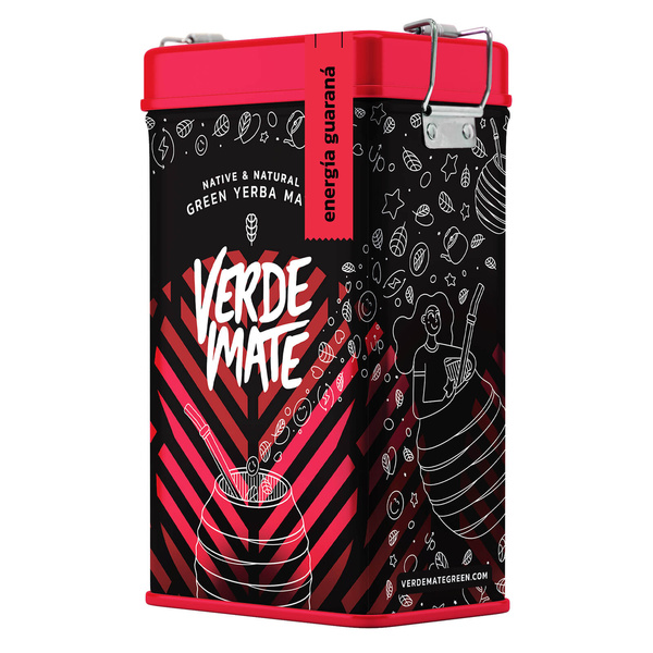 Yerbera – Metallburk + Verde Mate Green Energia Guarana 0,5 kg