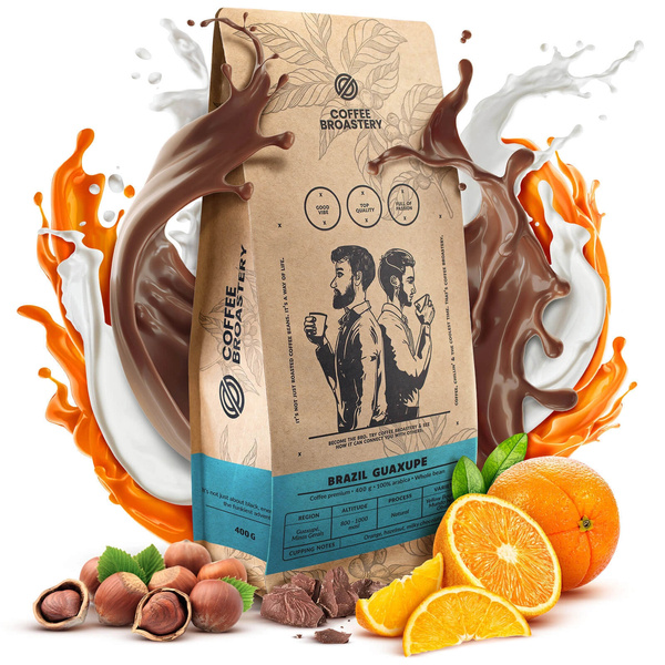 Bro Coffee Roastery presentset: 3× brasilianskt kaffe + mugg
