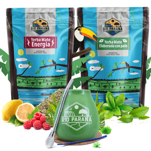 Yerba Mate set Rio Parana Energia Elaborada 2x500g + tillbehör