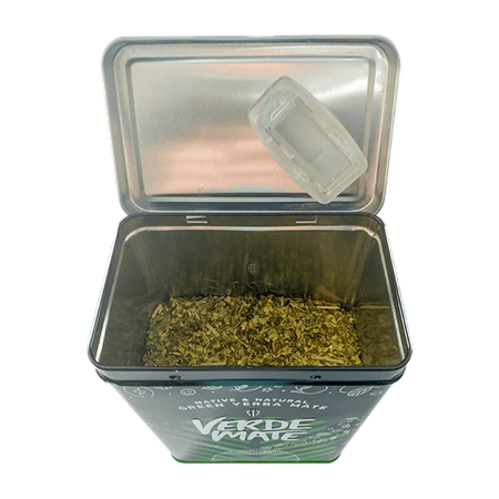 Yerbera – Tin can + Verde Mate Green Pomelo De Oriente 0.5kg 