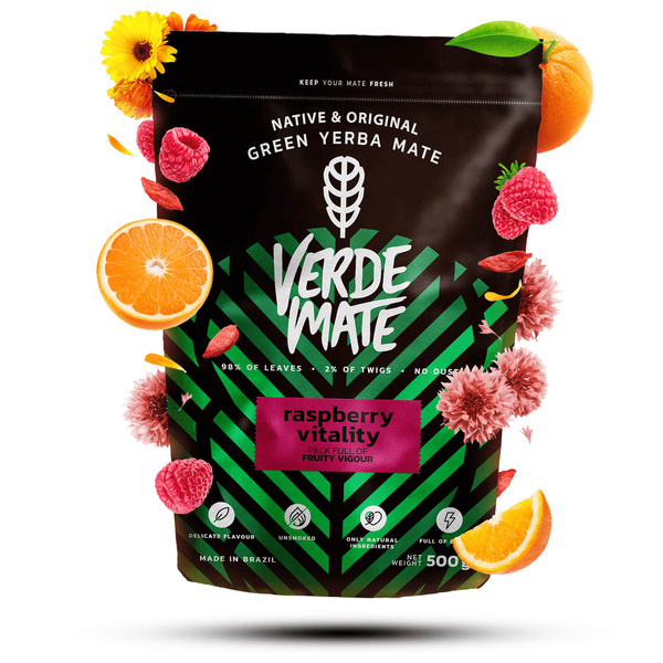 Yerba Mate set Verde Mate Hallon 500g Kalebass + Bombilla