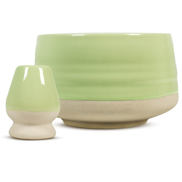 Set med tillbehör bryggning av Matcha te