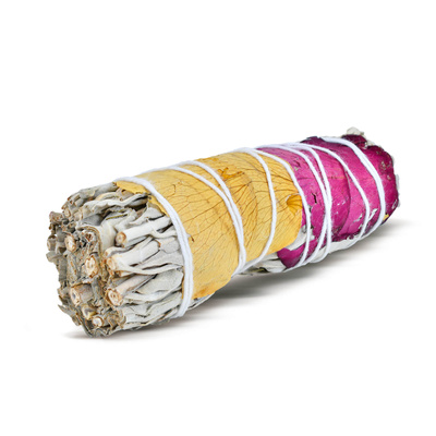 Vit Salvia med ros – Rökelse 20-30 g (bunt)