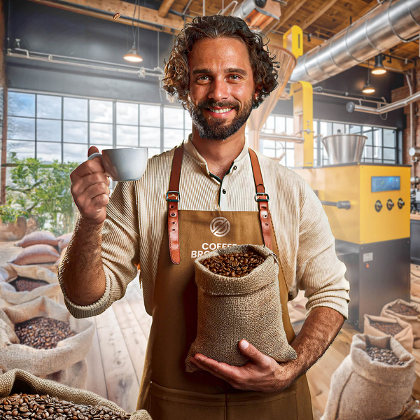 Bro Coffee Roastery - Hela bönor kaffe Amico dall'Italia Espresso Roast 1 kg