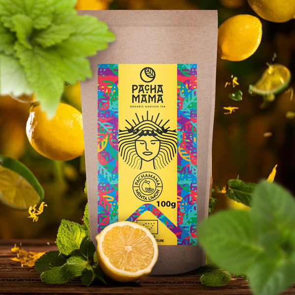Guayusa Pachamama Menta Limon 100 g (ekologisk)