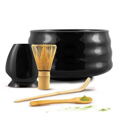 Set med tillbehör bryggning av Matcha te