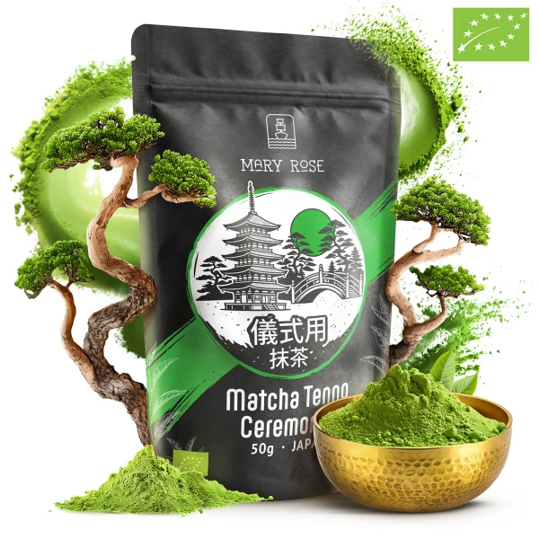 Mary Rose – Japanskt Matcha Tenno grönt te (BIO) Ceremoniellt 50 g