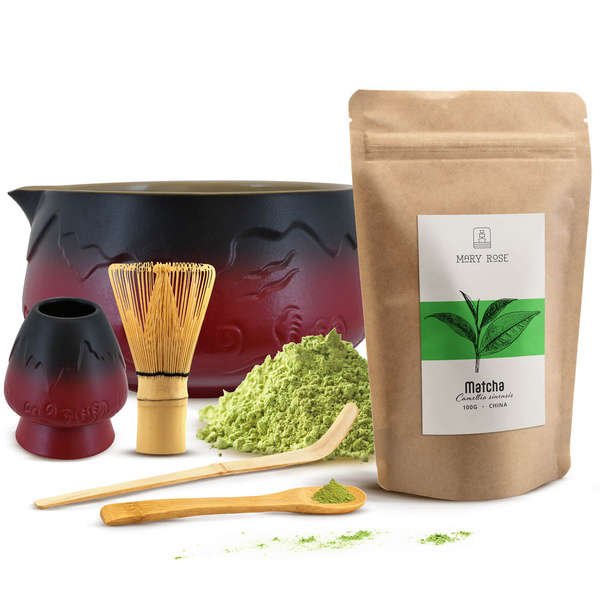 Set för bryggning av Matcha te
