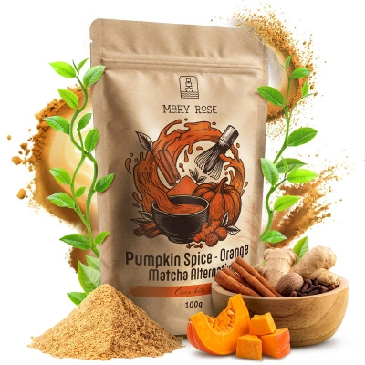 Mary Rose – Orange Matcha Alternative – Pumpkin Spice (pulver) 100 g