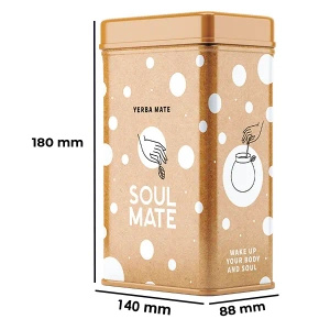 Yerbera – Metallburk + Soul Mate Orgánica Siempre 0,5 kg