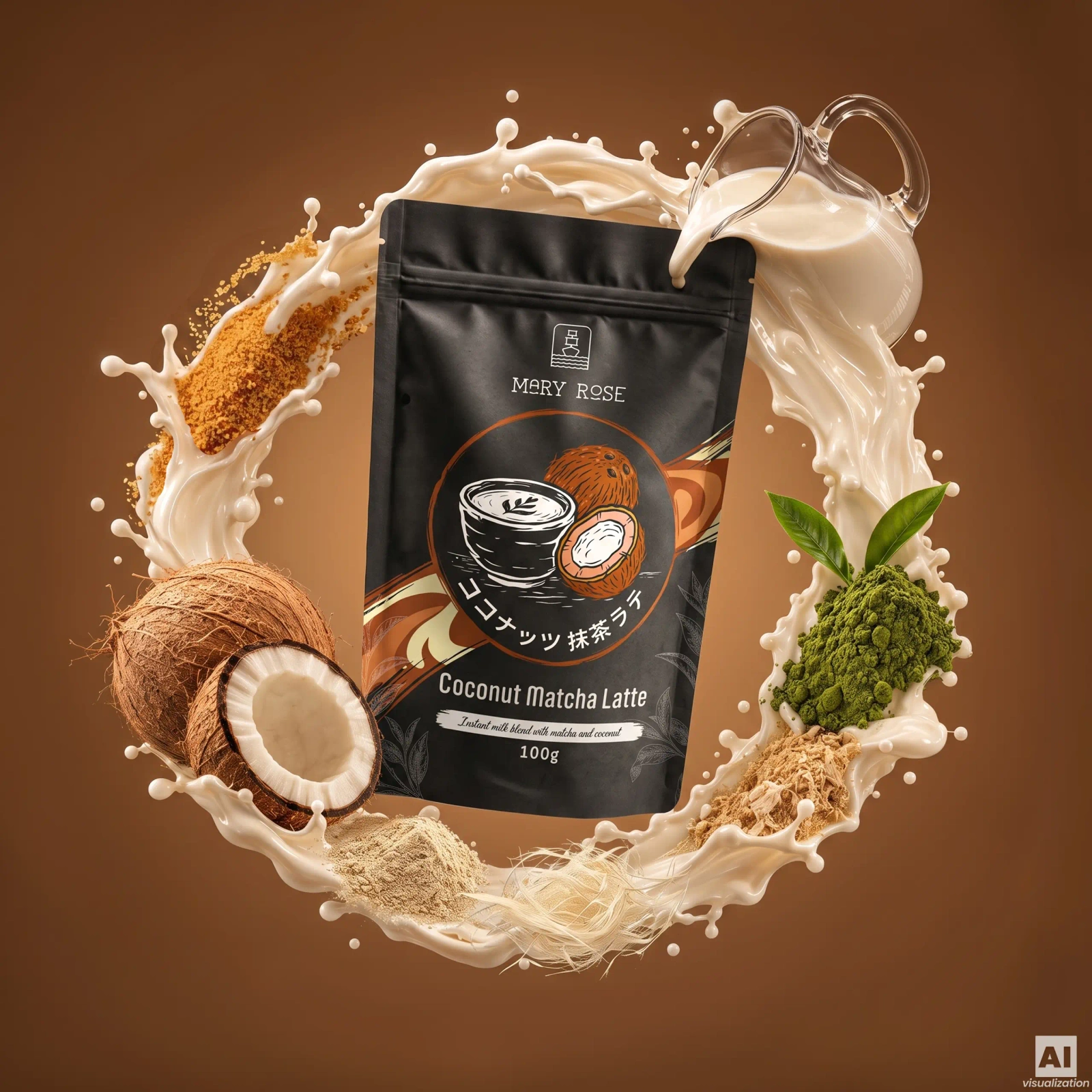 Mary Rose – Coconut Matcha Latte