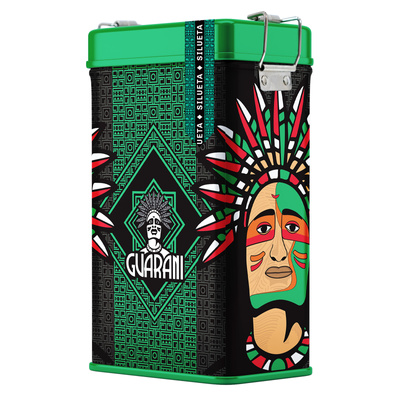Yerbera – Metallburk + Guarani Silueta 0,5 kg