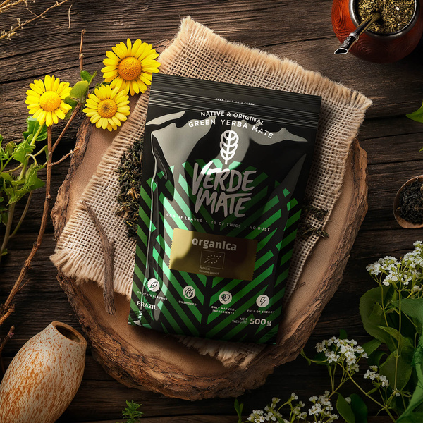 Yerba Mate-set: Verde Mate Organica 2x500g