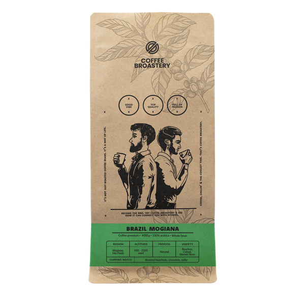 Coffee Broastery - Hela bönor kaffe Brazil Mogiana Premium 400 g