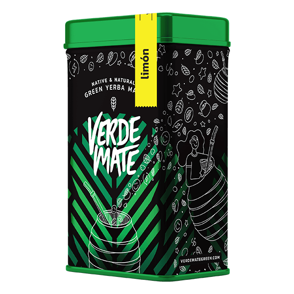 Yerbera – Metallburk + Verde Mate Green Limón 0,5 kg