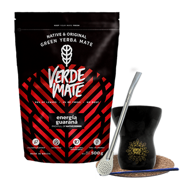 Startpaket Bombilla Mate Kopp + mate-te Verde
