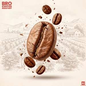 Bro Coffee Roastery – Hela bönor kaffe Crema Tango 1 kg