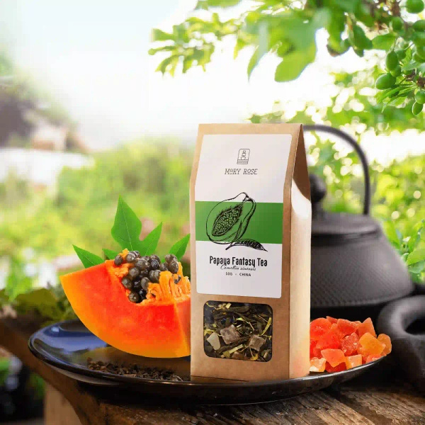 Mary Rose - Papaya Fantasy Grönt Te - 50g