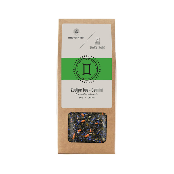Aromantra x Mary Rose – Zodiaken Te – Tvillingarna (svart te) 50 g